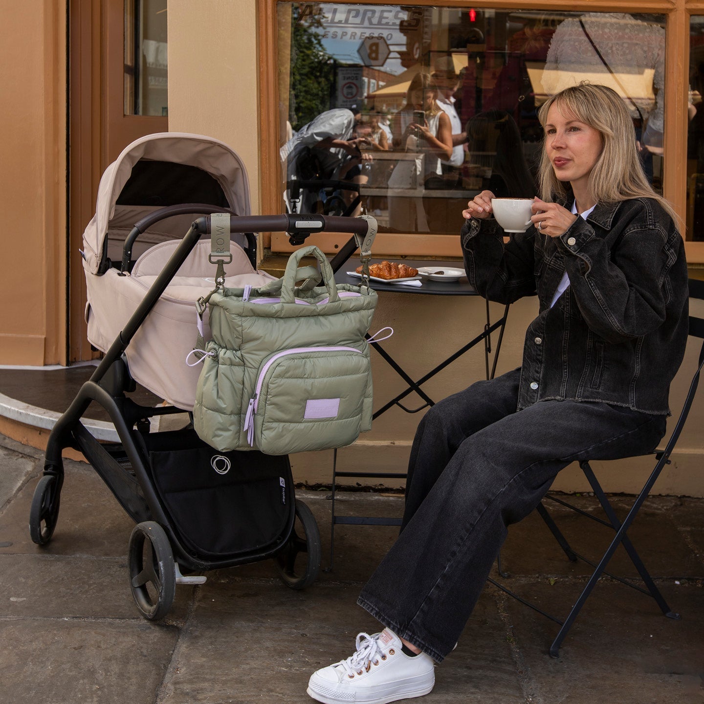 Avery Row Baby Changing Tote Bag - Olive