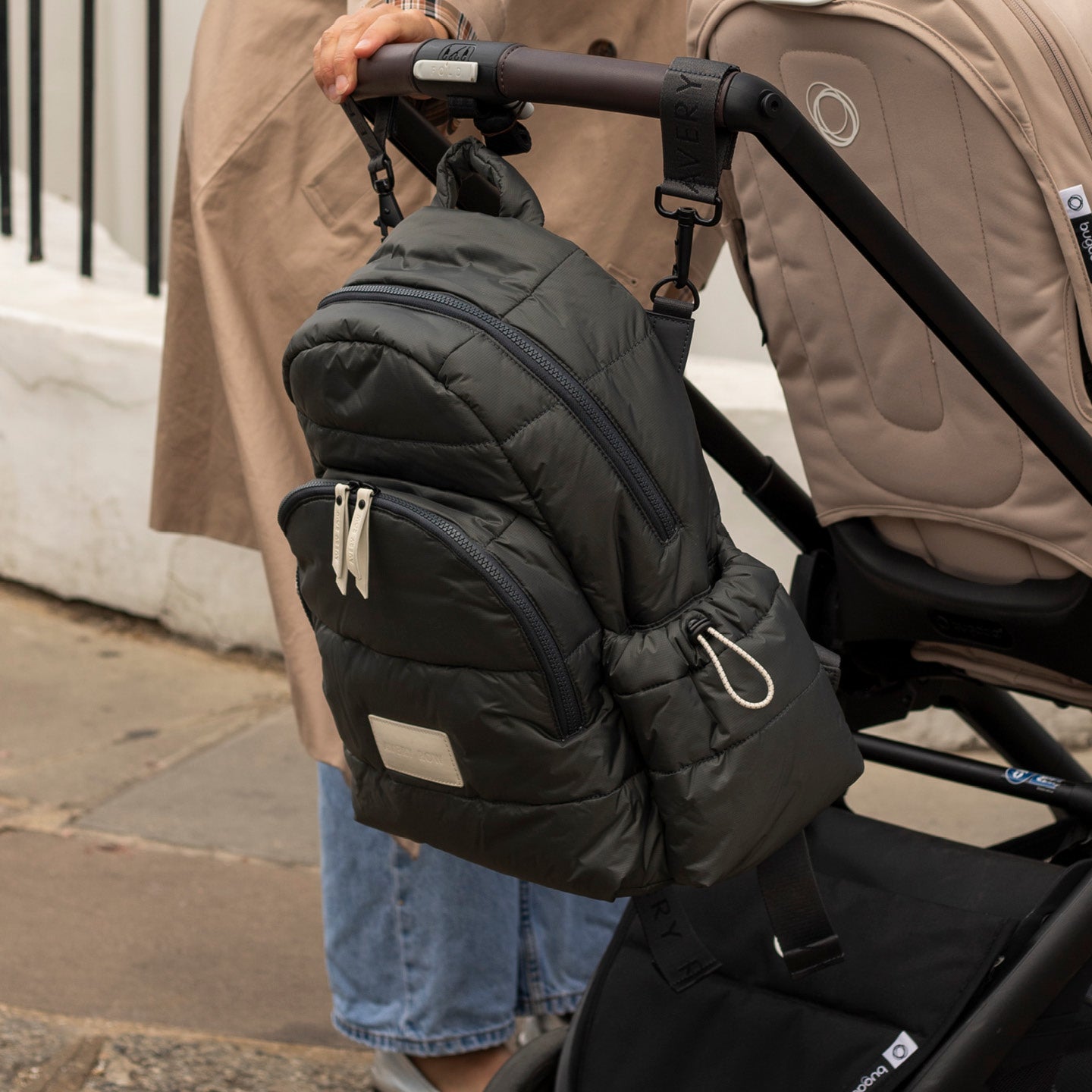 Avery Row Baby Changing Backpack - Soft Black