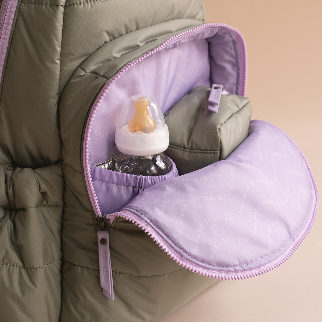 Avery Row Baby Changing Backpack - Olive