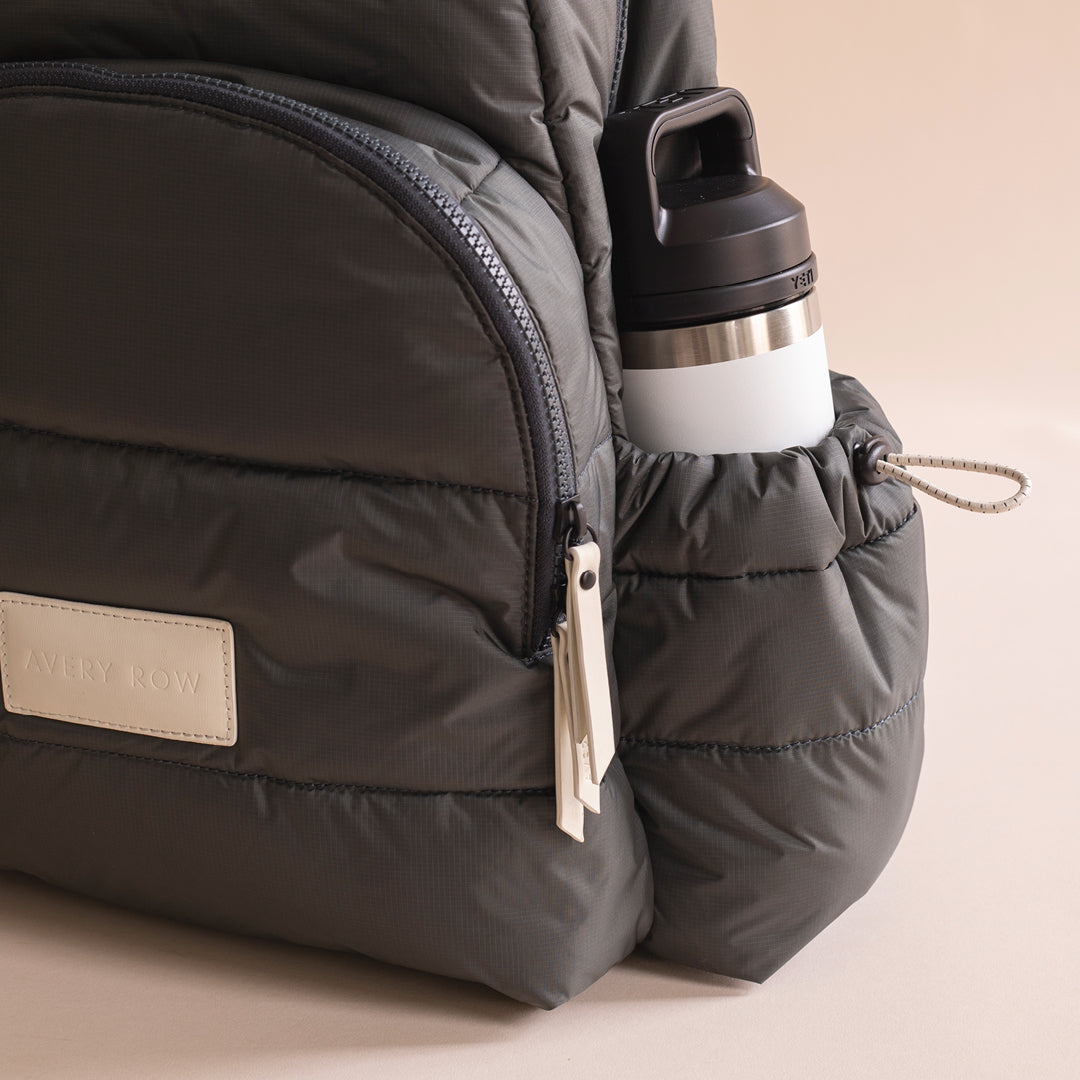 Avery Row Baby Changing Backpack - Soft Black