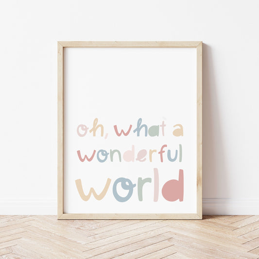 The Little Jones Oh, What A Wonderful World Print