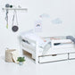 Hoppekids Shelf with Hooks - White