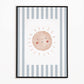 The Little Jones Boho Sunshine Print - Pale Blue Stripes
