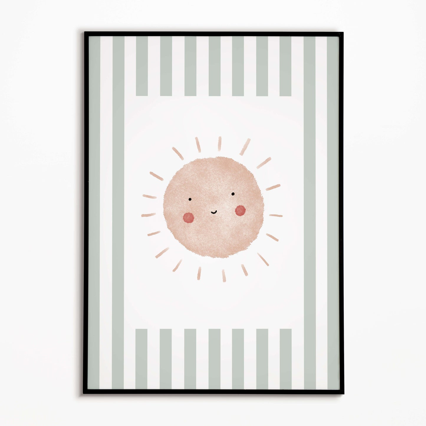 The Little Jones Boho Sunshine Print - Green Stripes