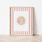 The Little Jones Boho Sunshine Print - Pale Red Stripes