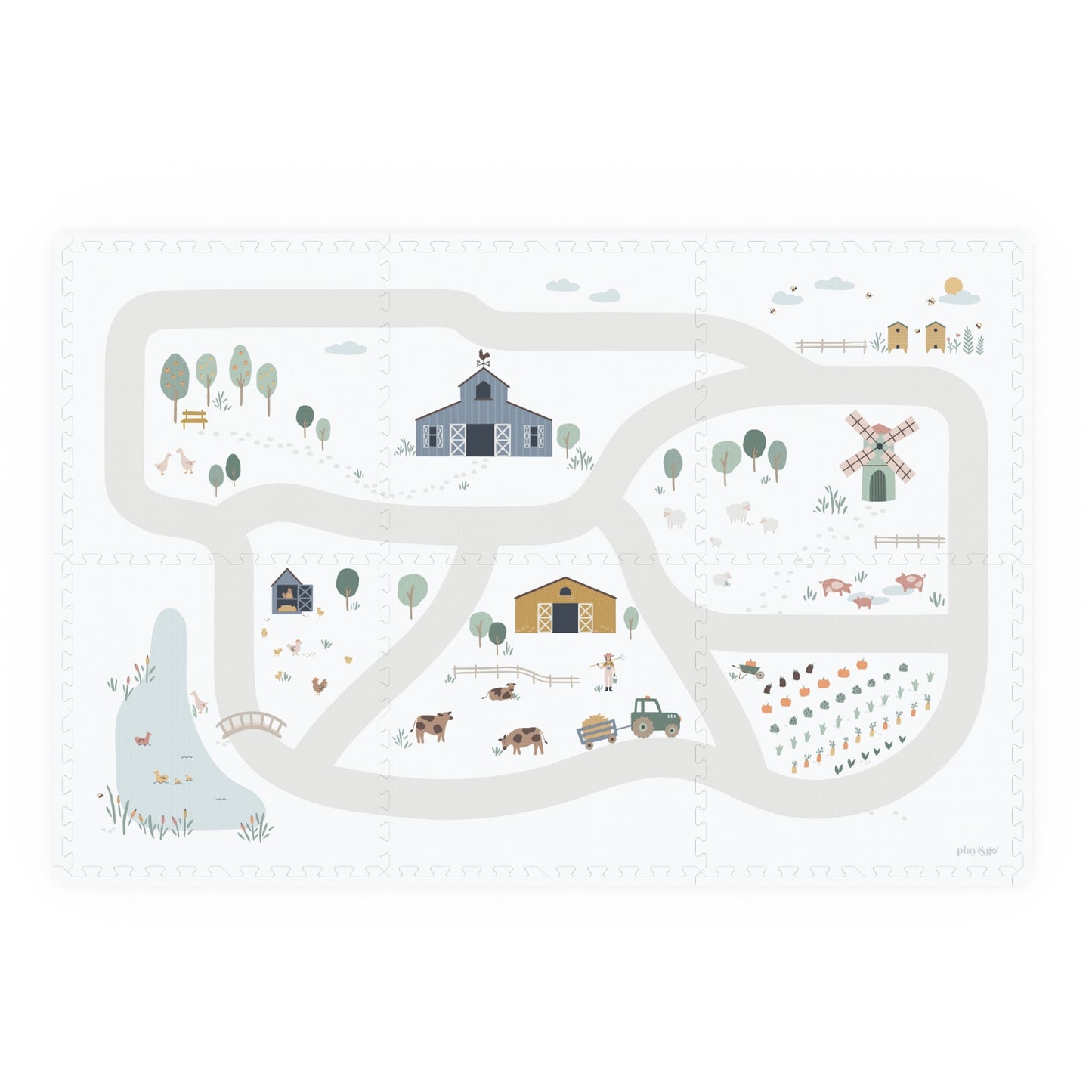 Play & Go Tiloo Puzzle Mat - Farm