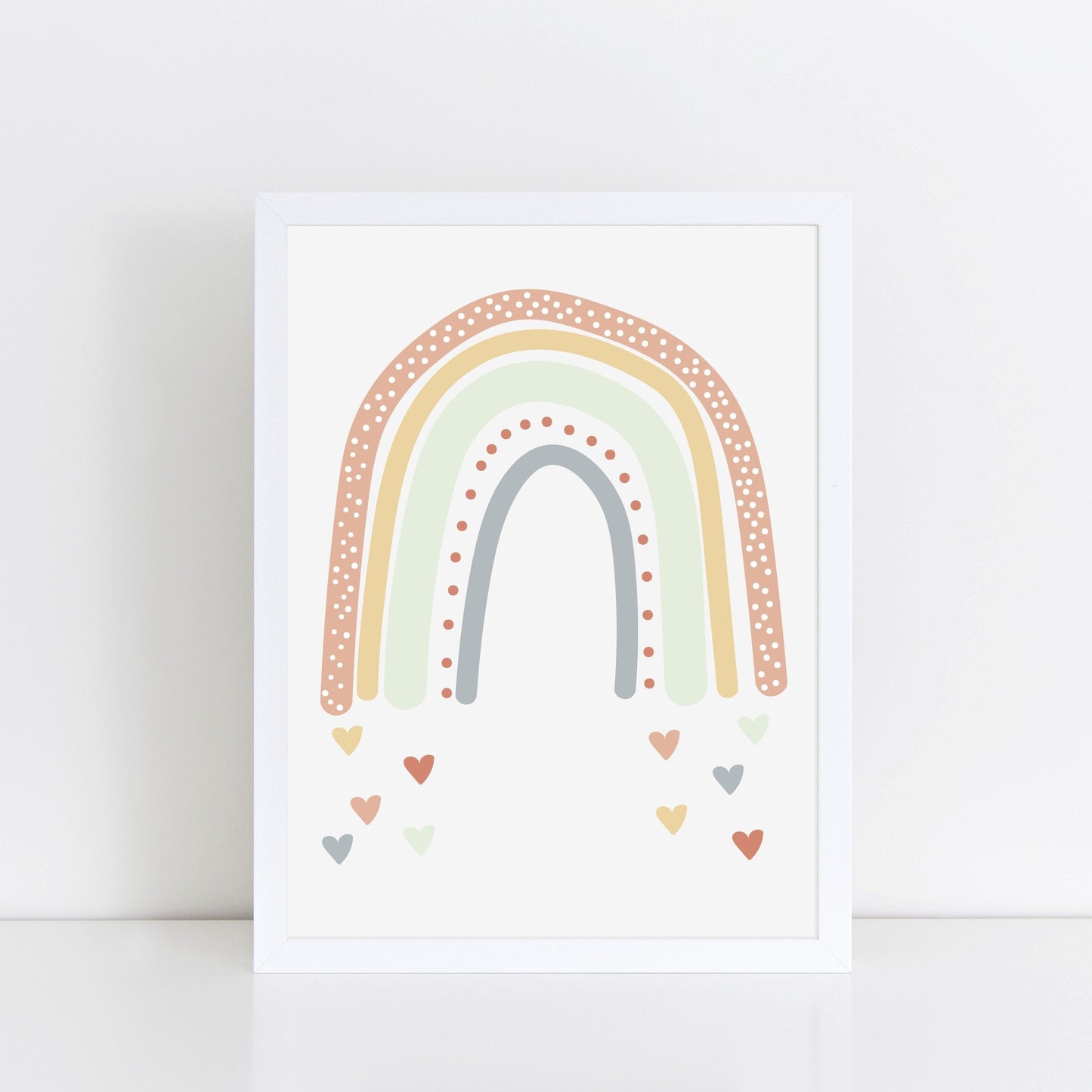 The Little Jones Rainbow Love Print - Peaches