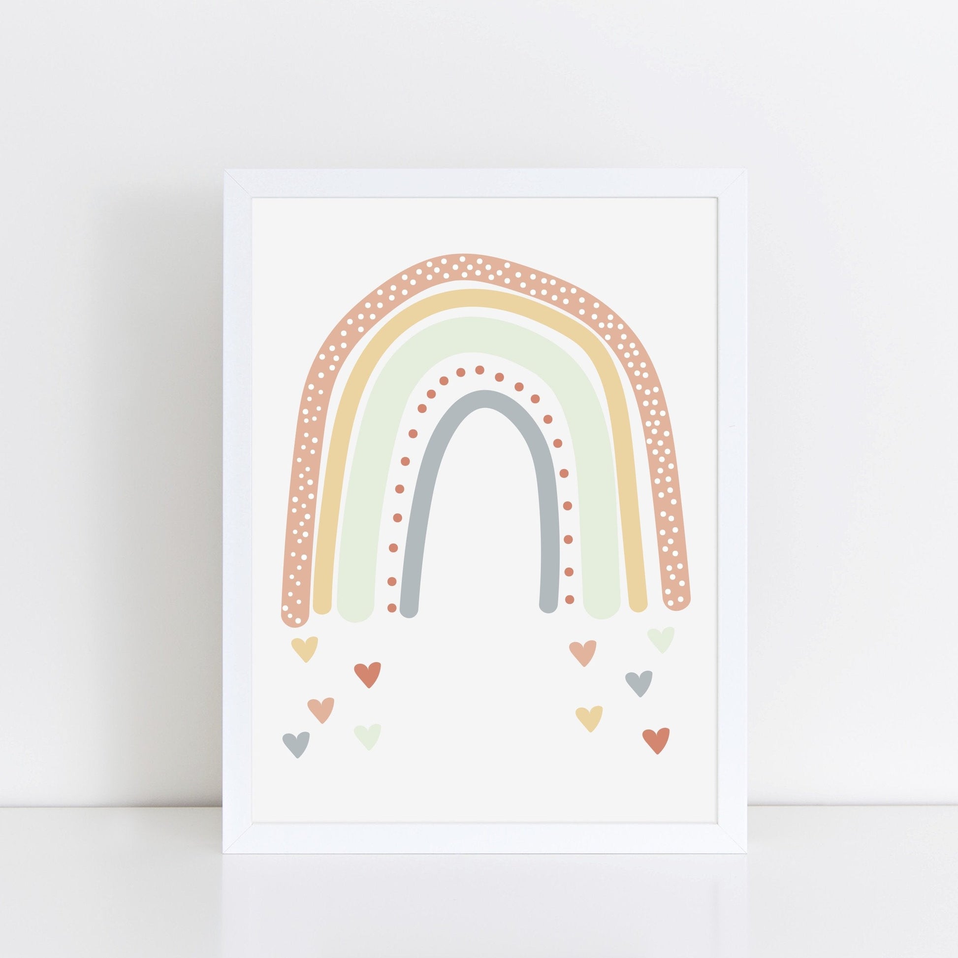 The Little Jones Rainbow Love Print - Peaches