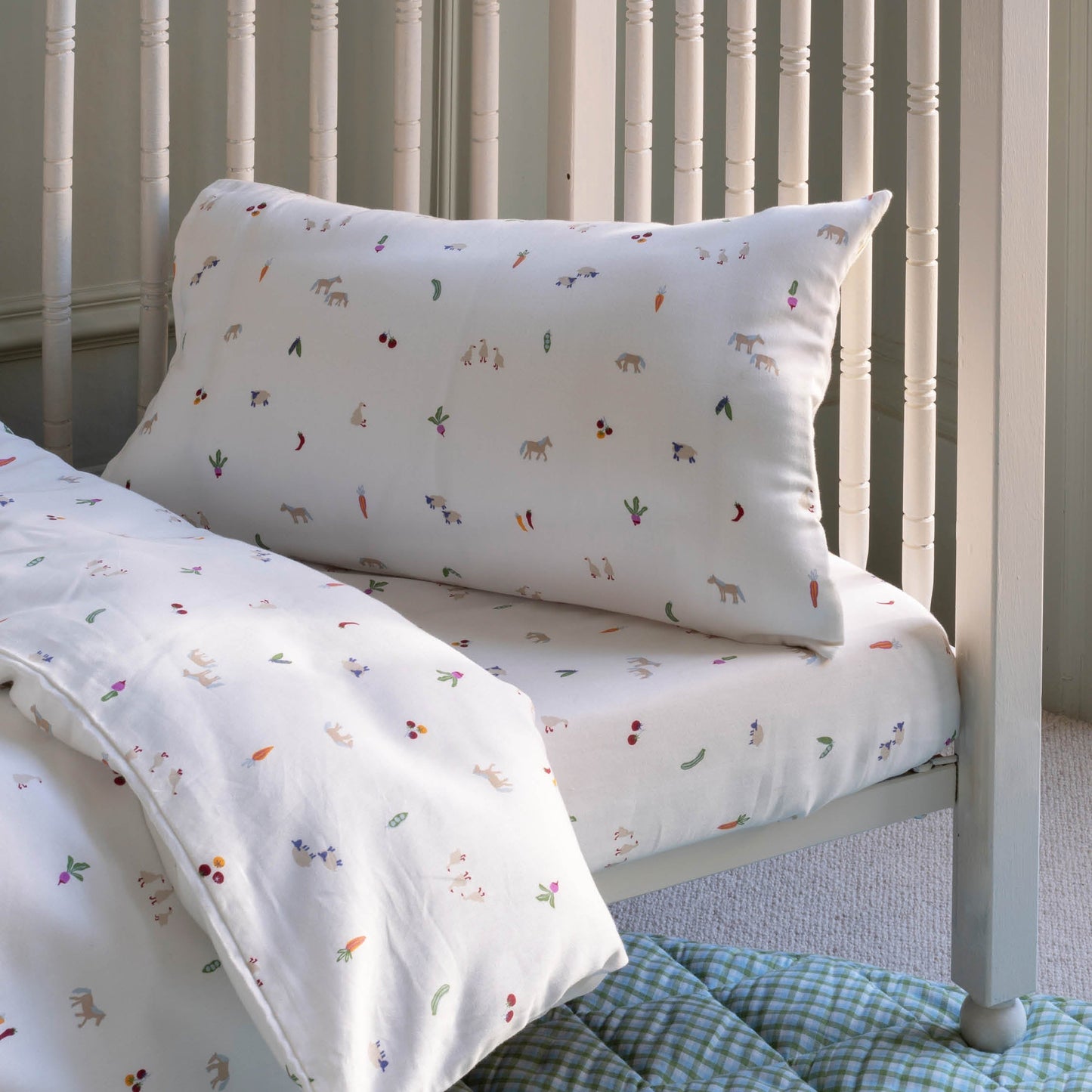 Avery Row Organic Cotton Cotbed Pillowcase - Little Farm