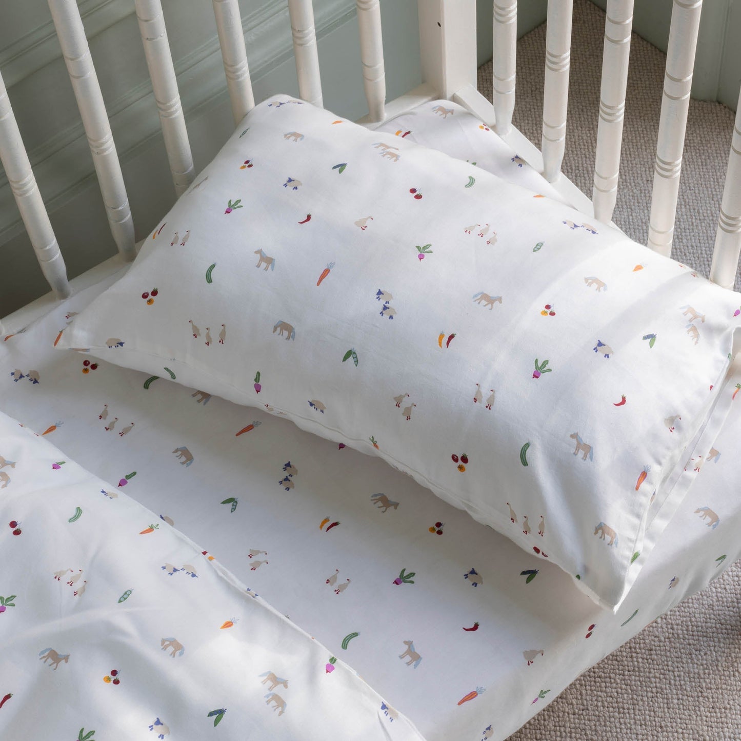 Avery Row Cotbed Fitted Sheet - Little Farm
