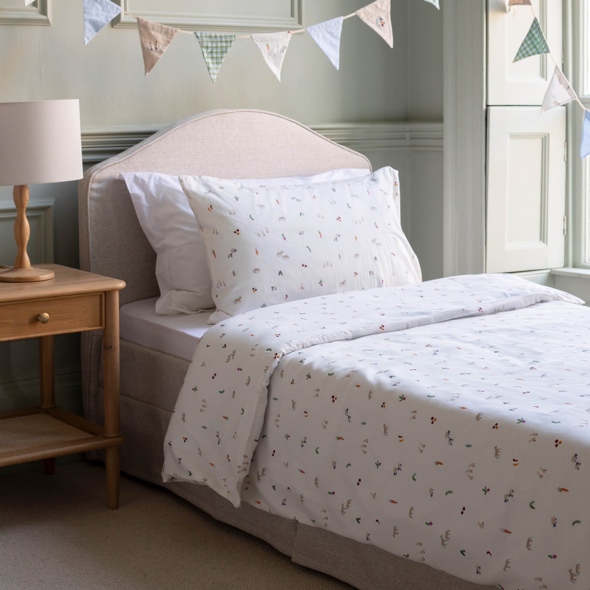 Avery Row Organic Cotton Single Bedding Set - Little Farm