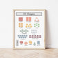 The Little Jones Shapes Print - Muted