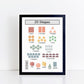 The Little Jones Shapes Print - Muted