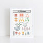 The Little Jones Shapes Print - Muted