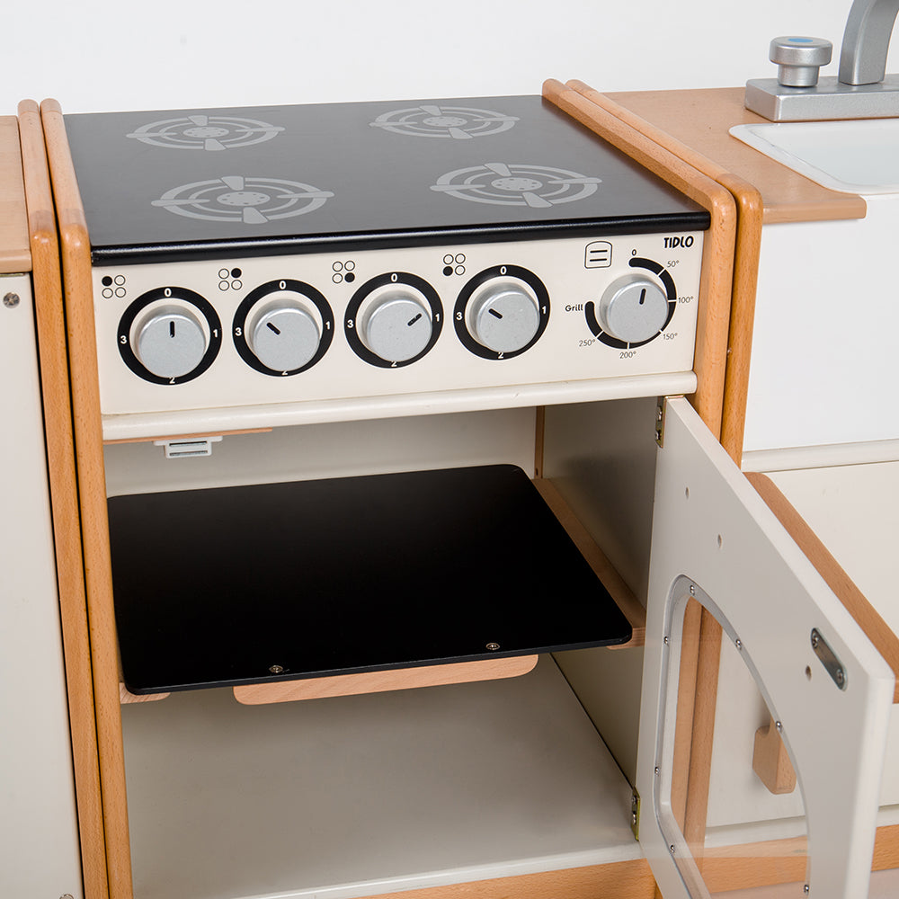Tidlo White Wooden Play Kitchen Bundle