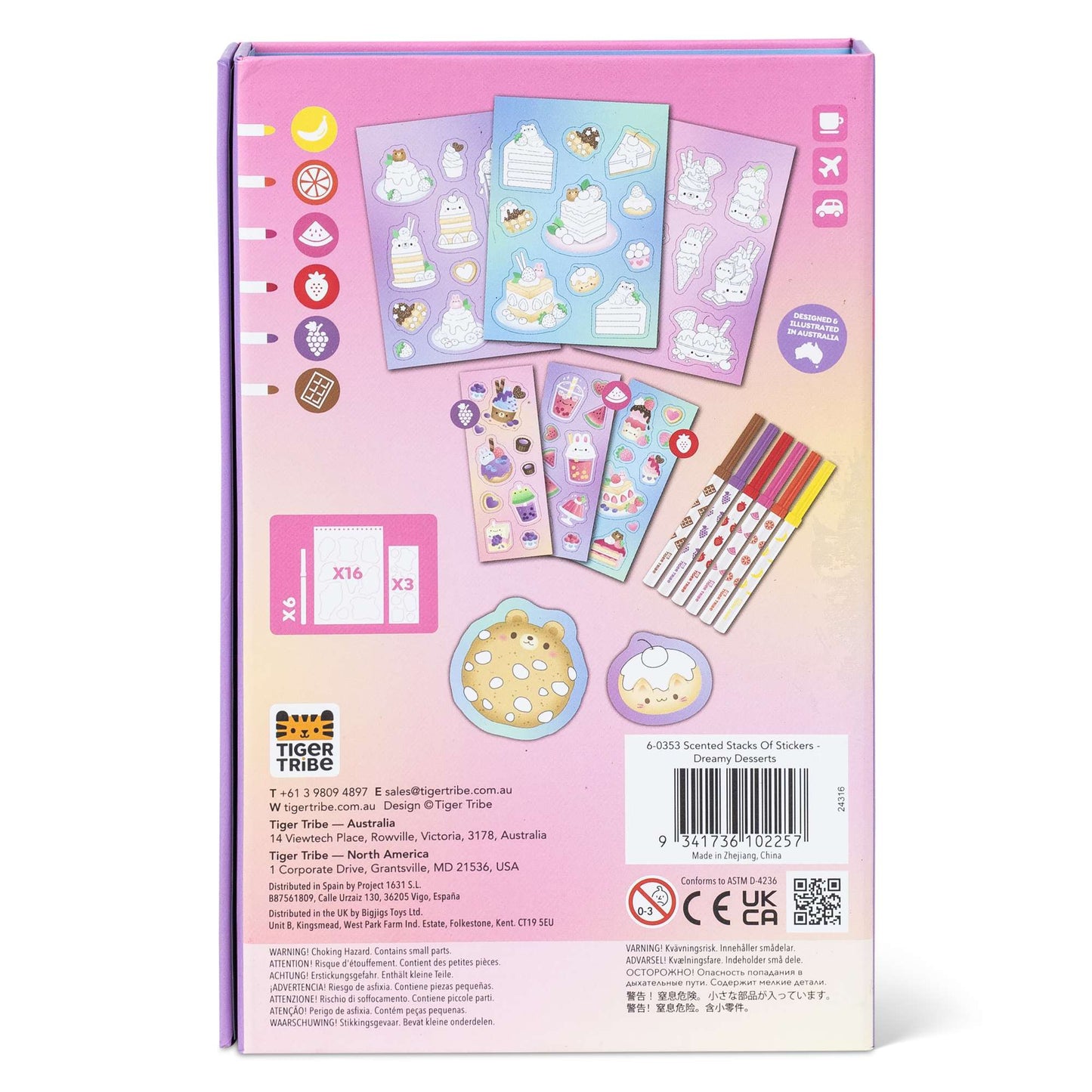 Tiger Tribe Scented Stickers - Dreamy Desserts