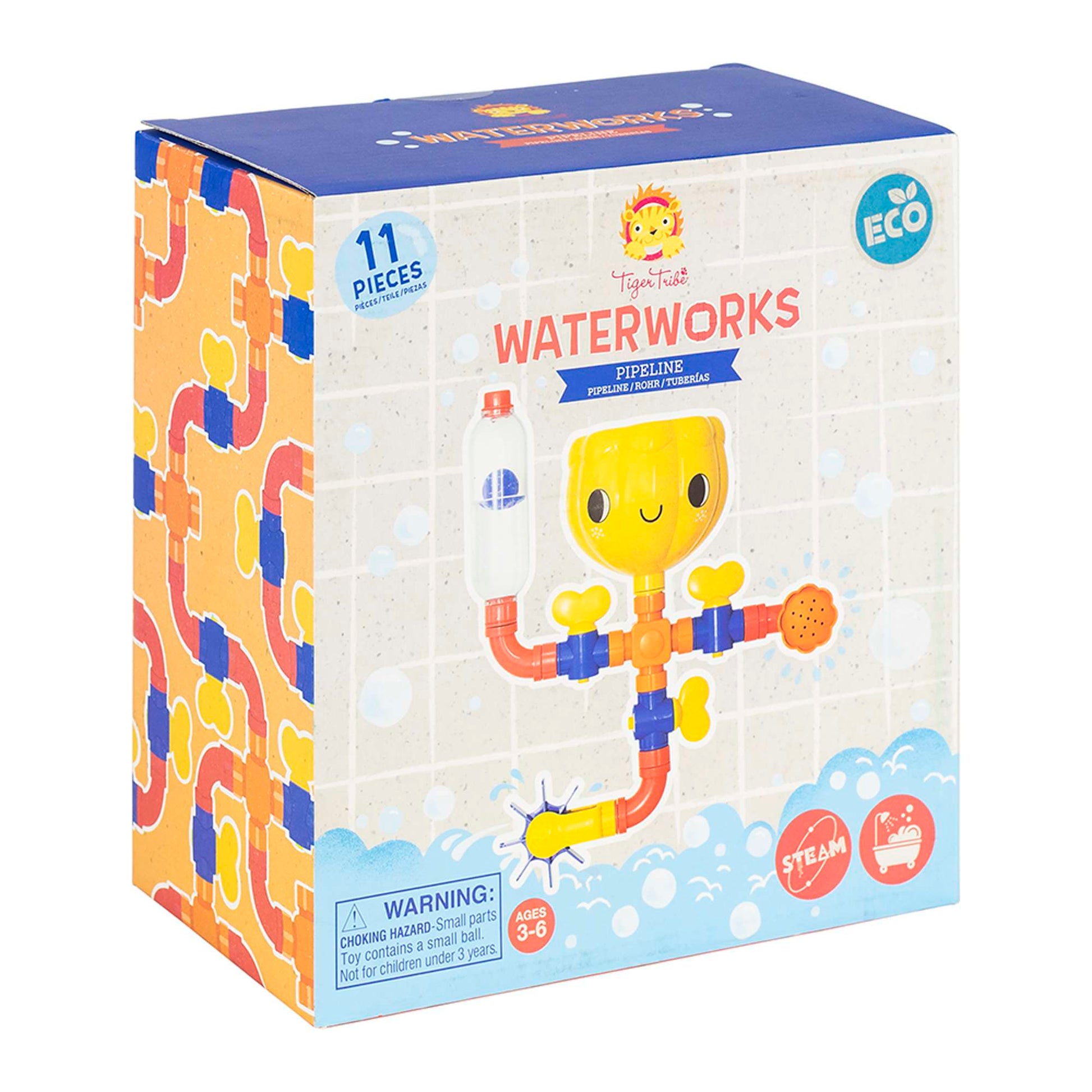 Tiger Tribe ECO Pipeline Waterworks Bath Toy Set