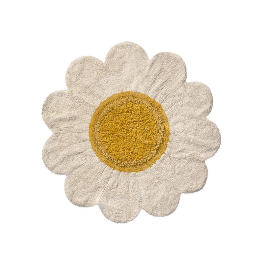 Lorena Canals Washable Rug - White Daisy