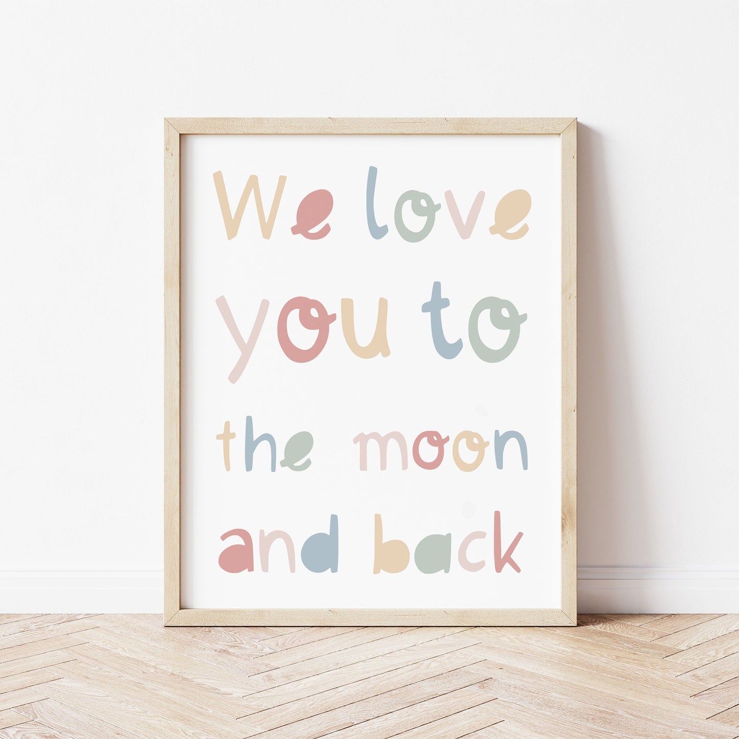 The Little Jones We Love You to the Moon and Back Print