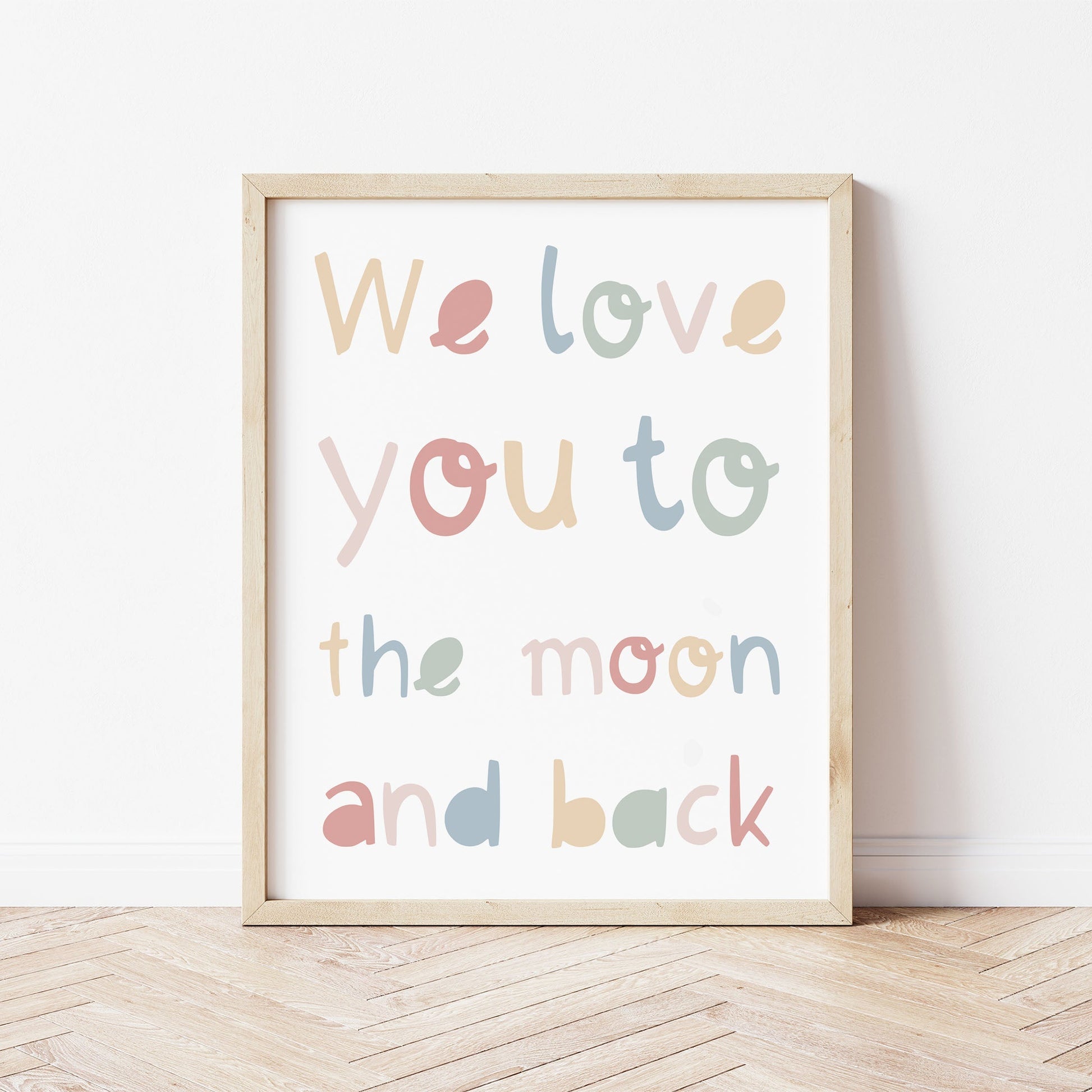 The Little Jones We Love You to the Moon and Back Print