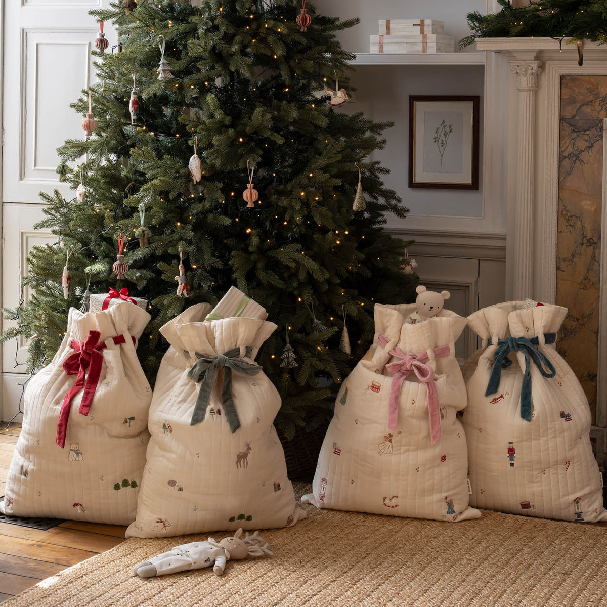 Avery Row Christmas Present Sack - Polar Bear