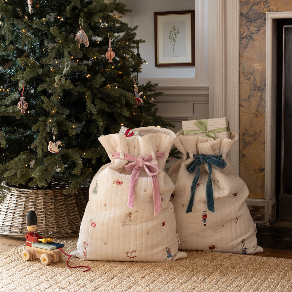 Avery Row Christmas Present Sack - Sugar Plum Fairy