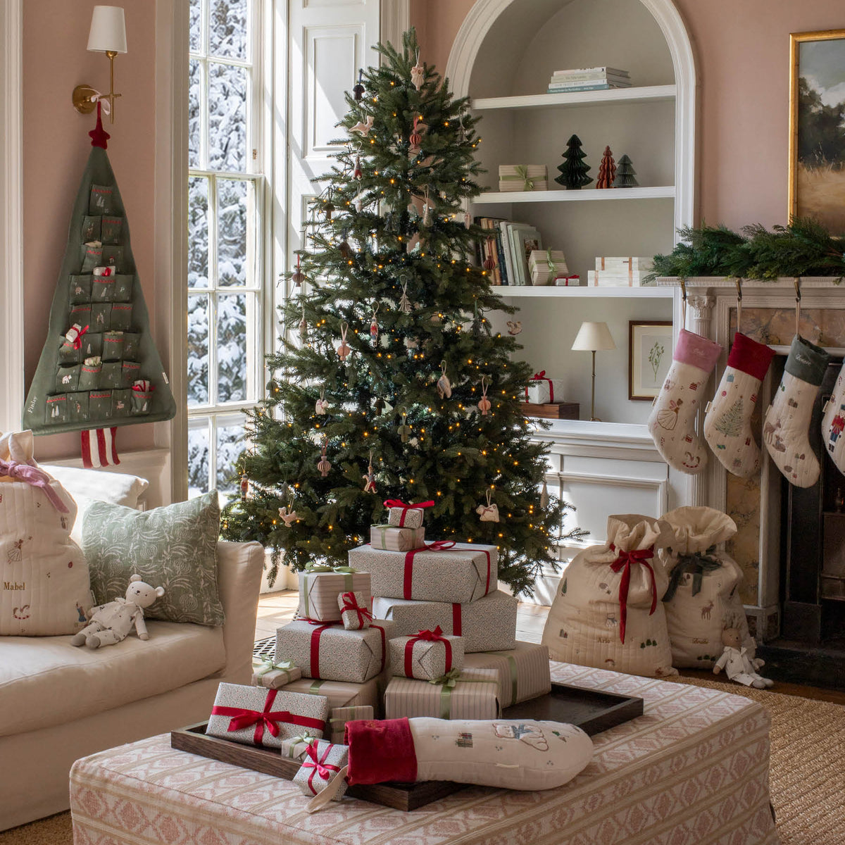 Avery Row Christmas Present Sack - Sugar Plum Fairy