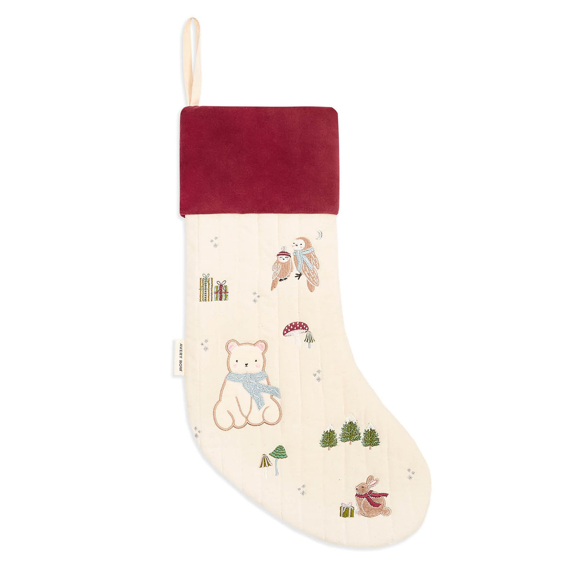 Avery Row Christmas Stocking - Polar Bear