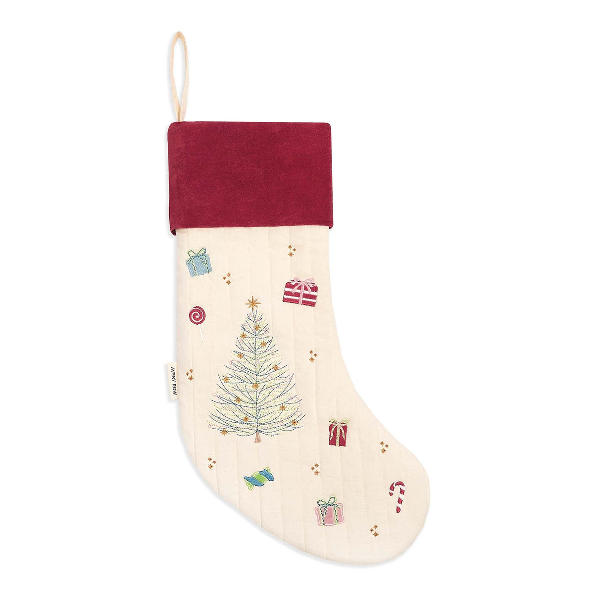 Avery Row Christmas Stocking - Christmas Tree