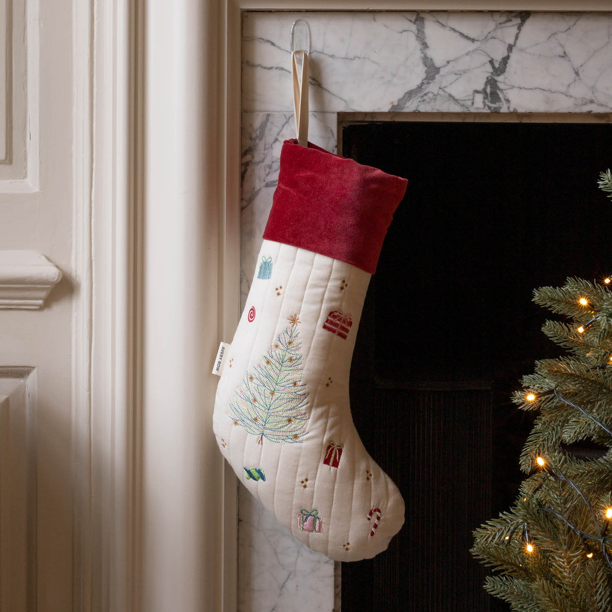 Avery Row Christmas Stocking - Christmas Tree