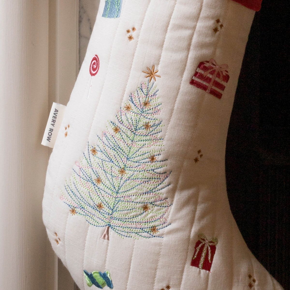 Avery Row Christmas Stocking - Christmas Tree