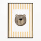 The Little Jones Bear Print - Yellow Stripes