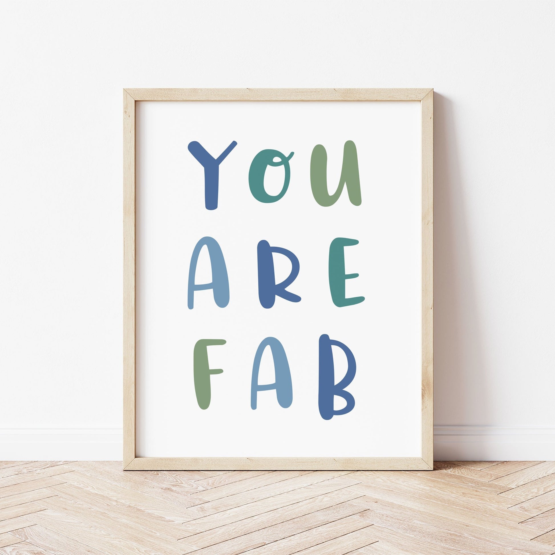 The Little Jones You Are Fab Print - Blues