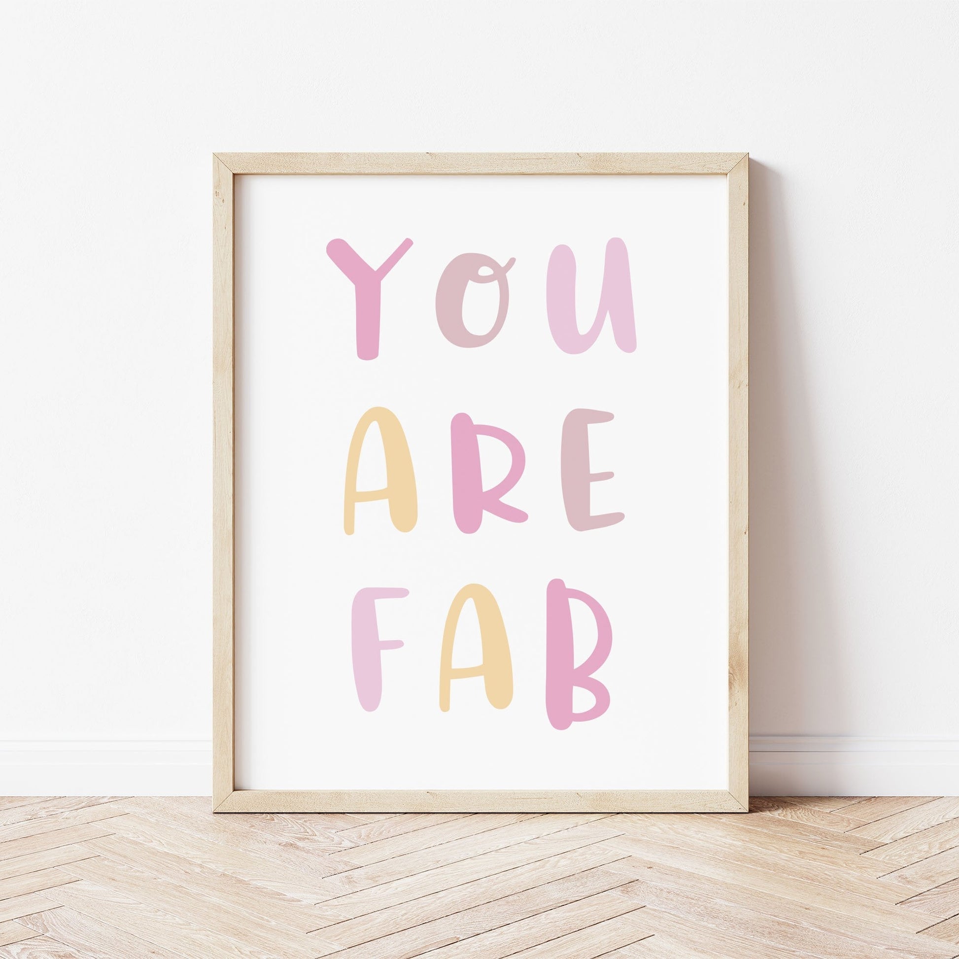 The Little Jones You Are Fab Print - Pinks