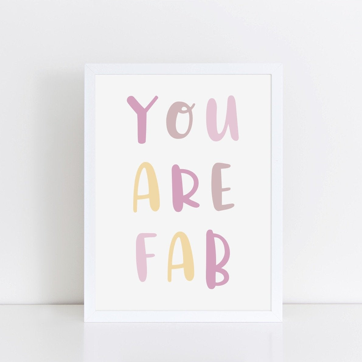 The Little Jones You Are Fab Print - Pinks
