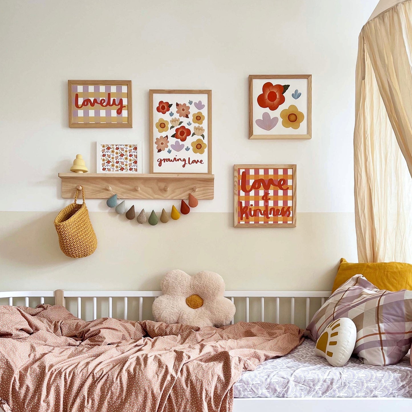 Kid of the Village Growing Love Flower Art Print
