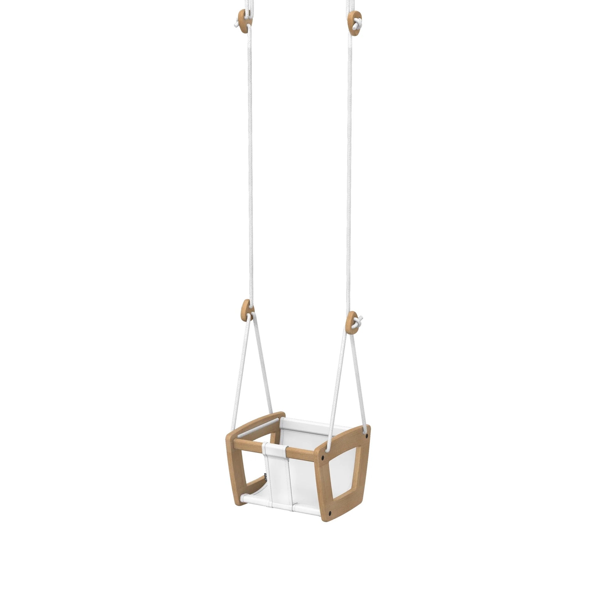Lillagunga Wooden Indoor Toddler Swing - Oak