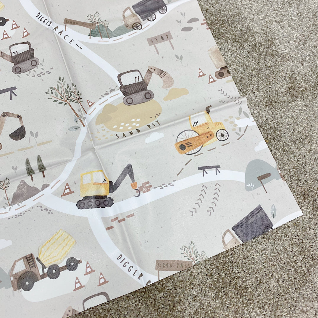 Bobbin & Bumble Highchair Splash Mat - Digger Land