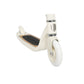 White scooter with a black deck on a white background