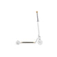 White scooter with a wooden handle on a white background