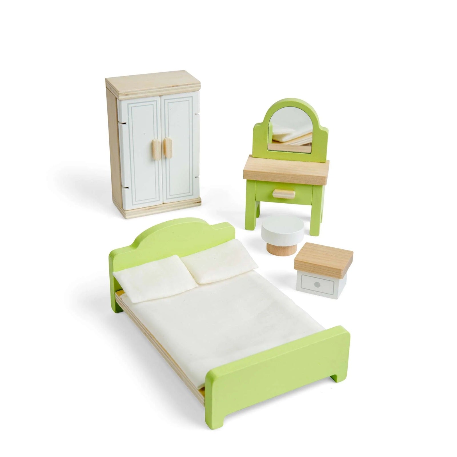 Bigjigs Wooden Doll Bedroom Set