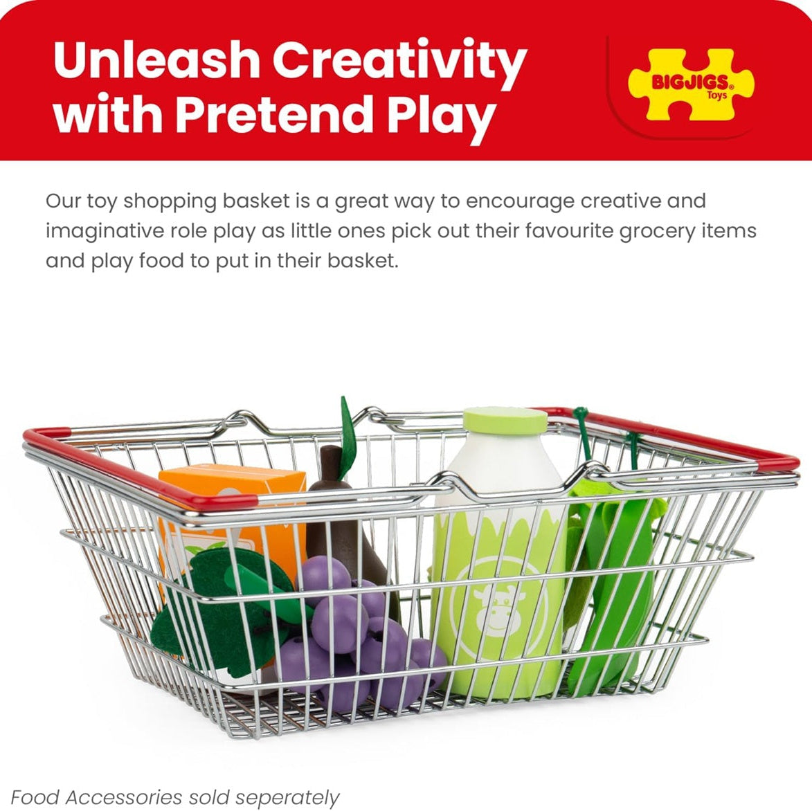 Bigjigs Toy Shopping Baskets