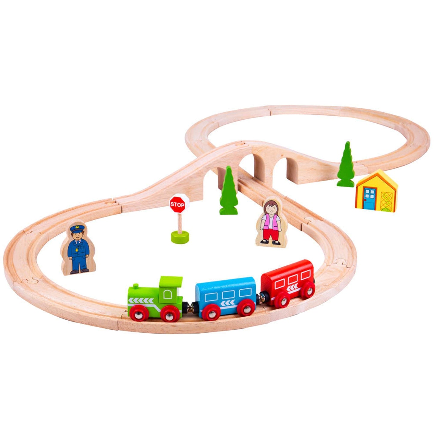 Bigjigs Rail Wooden Figure of Eight Train Set