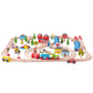 Bigjigs Rail Wooden Town and Country Train Set