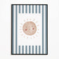 The Little Jones Boho Sunshine Print - Blue Stripes