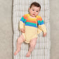 The Bonniemob Bubble Rainbow Stripe Knit Romper