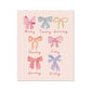 Kid of the Village Bows of the Week Art Print - Pink