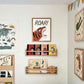 Kid of the Village Roar Tiger Art Print - White