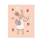 Kid of the Village Little Baker Mouse in Peach Art Print