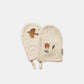 Dear April 2-Pack Paw Bath Gloves - Embroidered Terry - Harmony